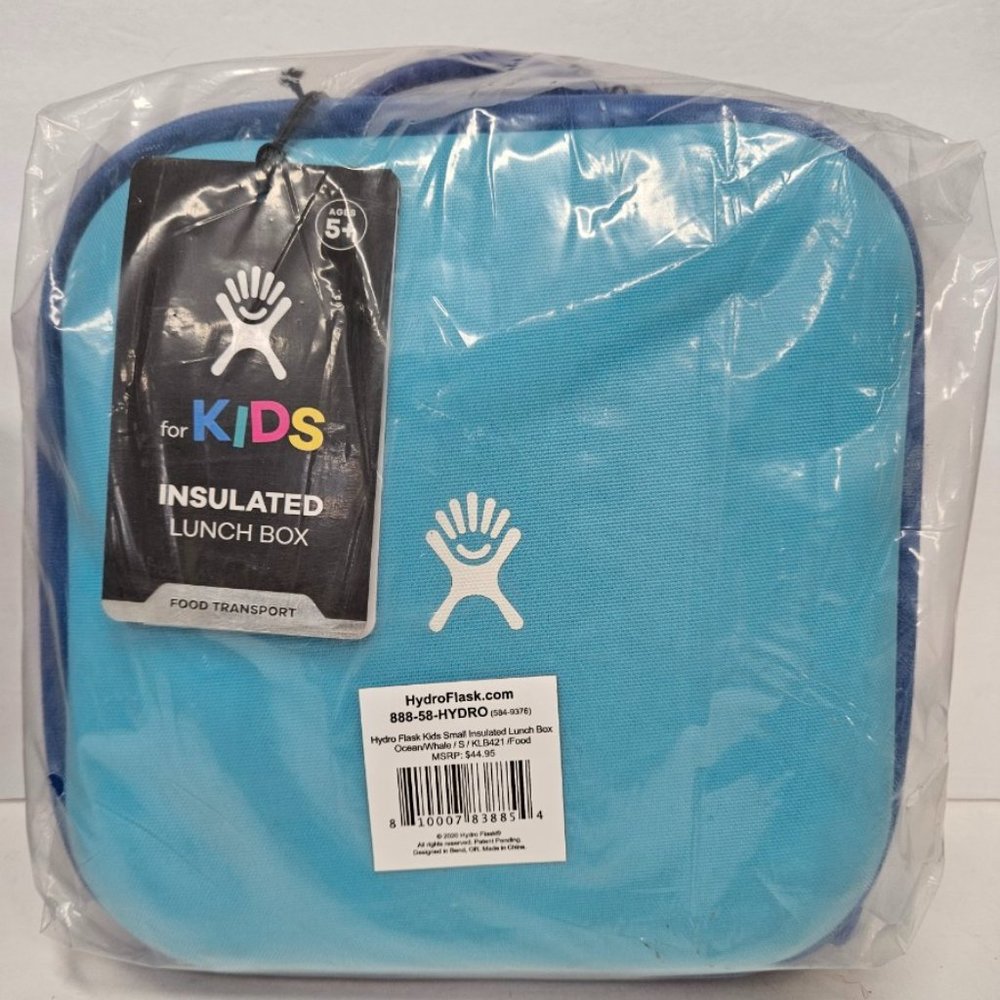 Hydro Flask Kids Insulated Lunch Box - Light Blue with Navy Trim